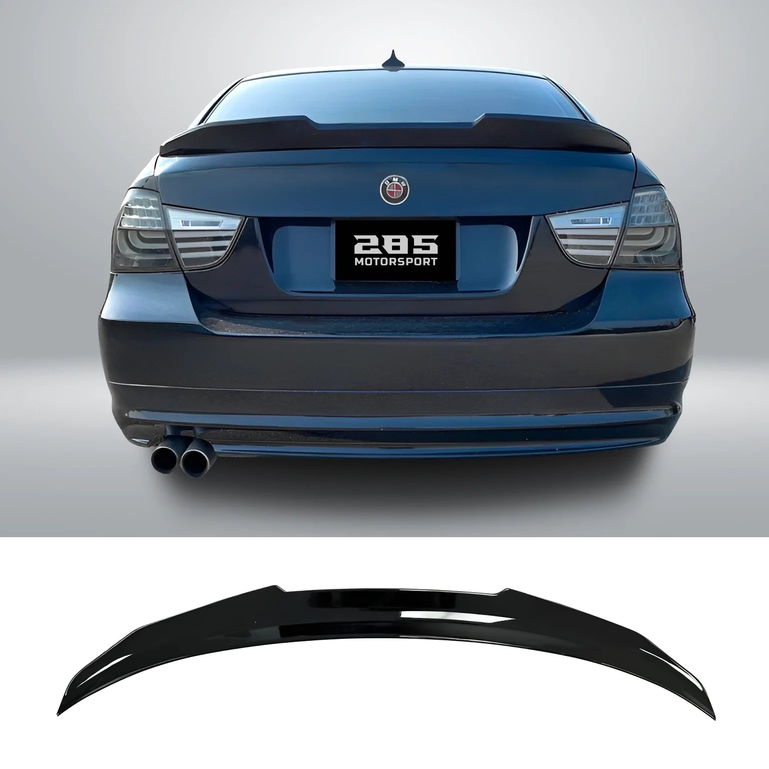 PSM Style Trunk Spoiler - 2006-2011 BMW 3 Series & M3 E90 Sedan Position 1
