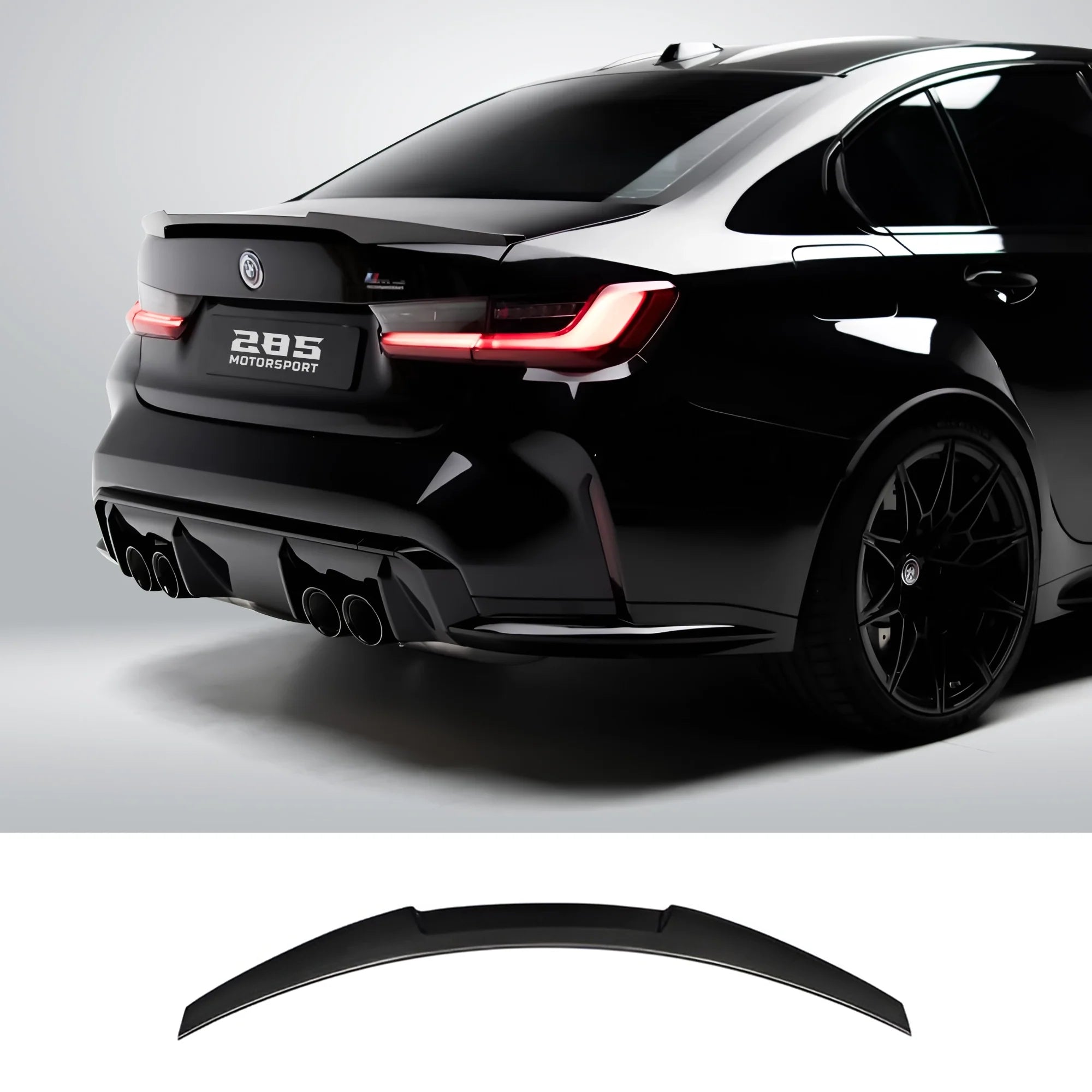M4 Style Trunk Spoiler - 2020-2025 BMW 3 Series G20 & M3 G80 Sedan Position 1