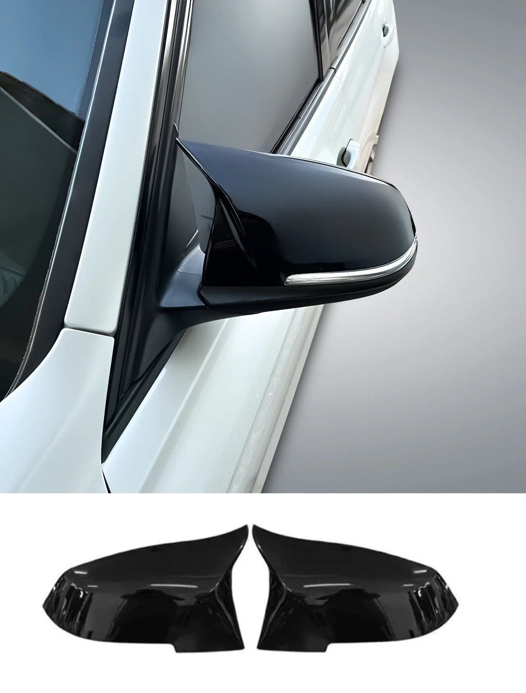 M Style Mirror Covers - 2012-2021 BMW 2 Series F22/F23, 3 Series F30/F31/F34, 4 Series F32/F36 Position 1