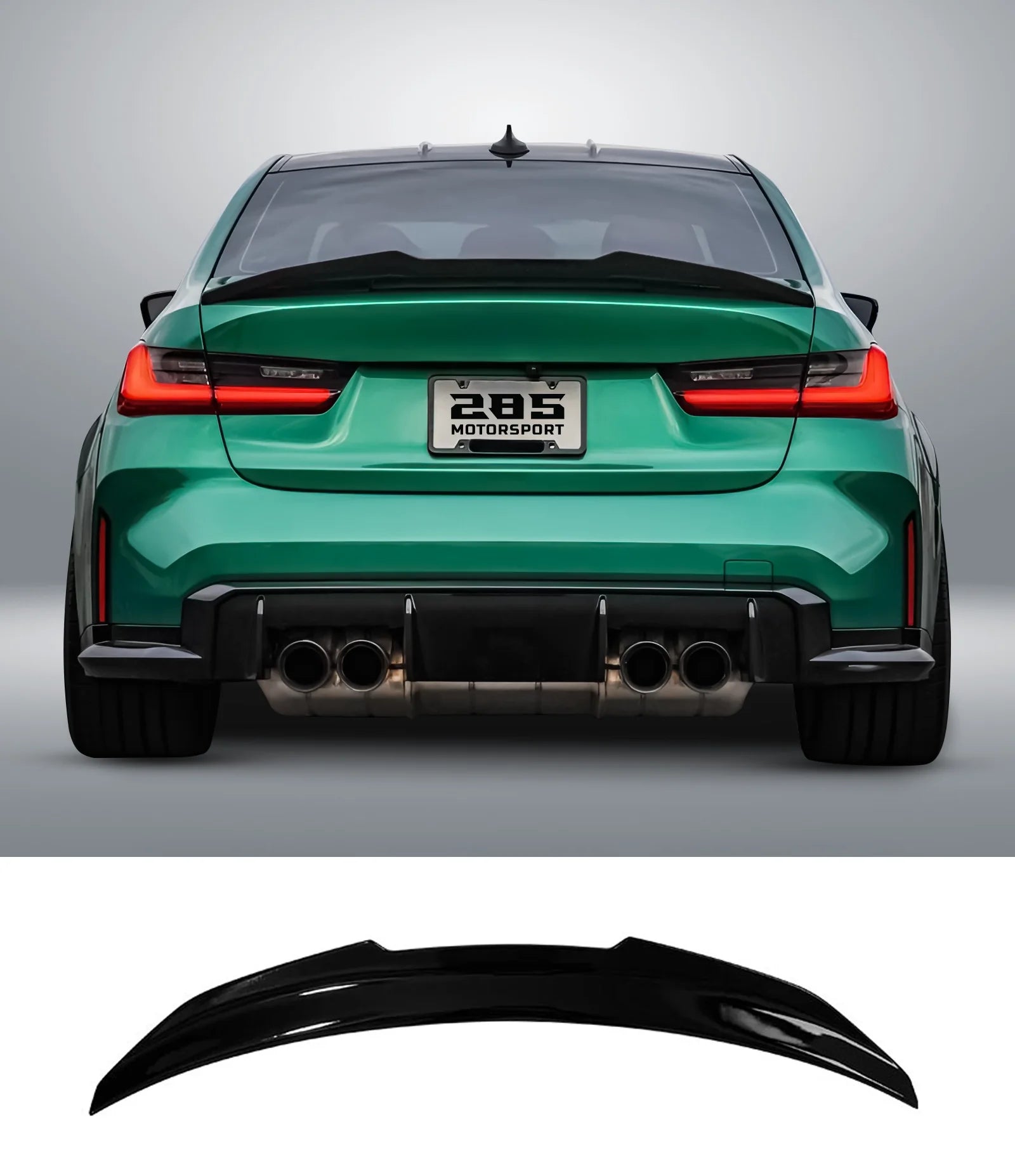 PSM Style Trunk Spoiler - 2020-2025 BMW 3 Series G20 & M3 G80 Sedan Position 1