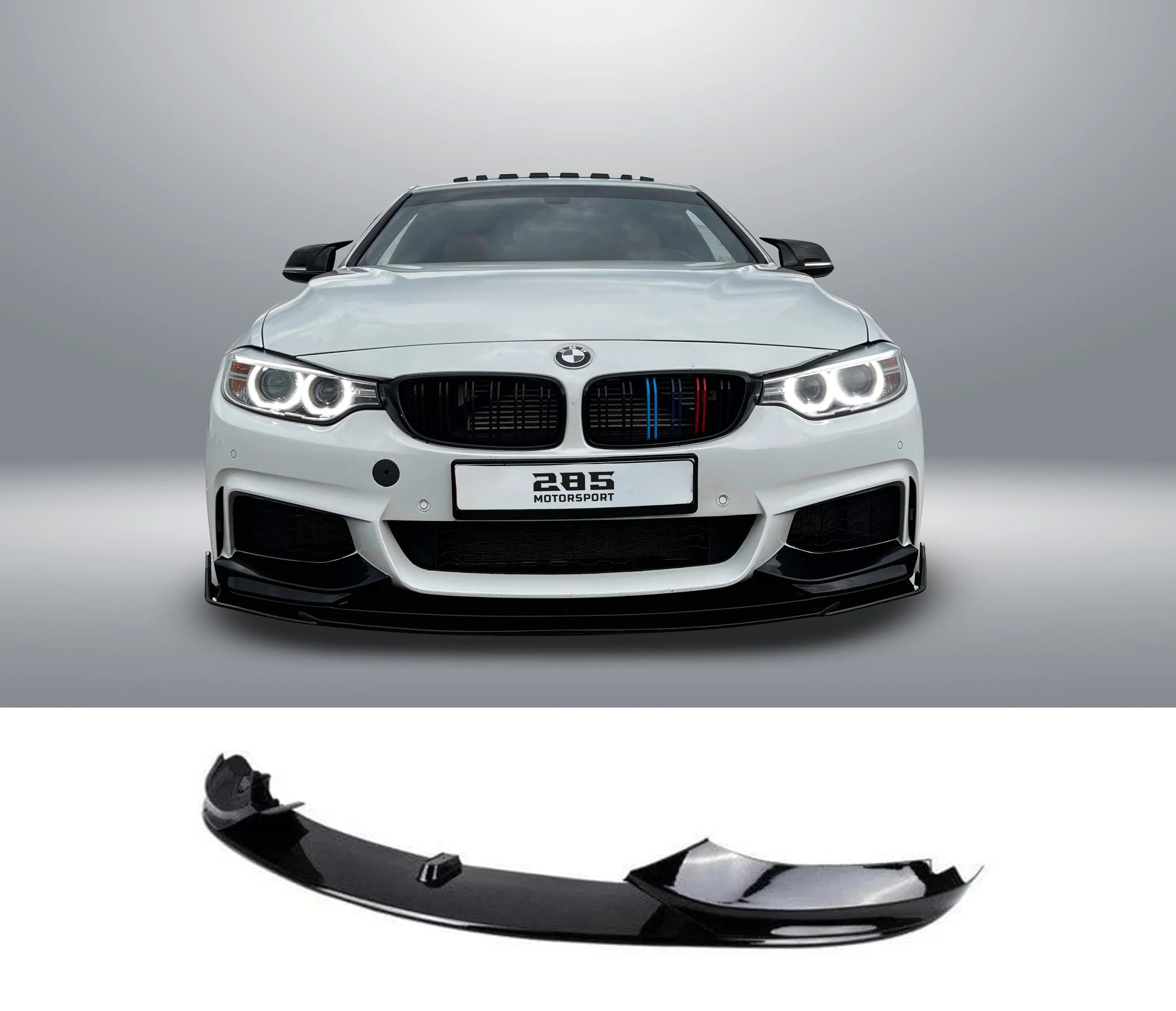 M Style Front Lip Splitter - 2013-2020 BMW 4 Series F32 / F36 Coupe / Grand Coupe Position 1