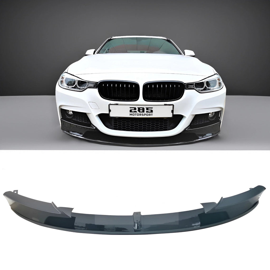 M Style Front Lip Splitter - 2012-2019 BMW 3 Series F30 & M3 F80 Sedan Position 1
