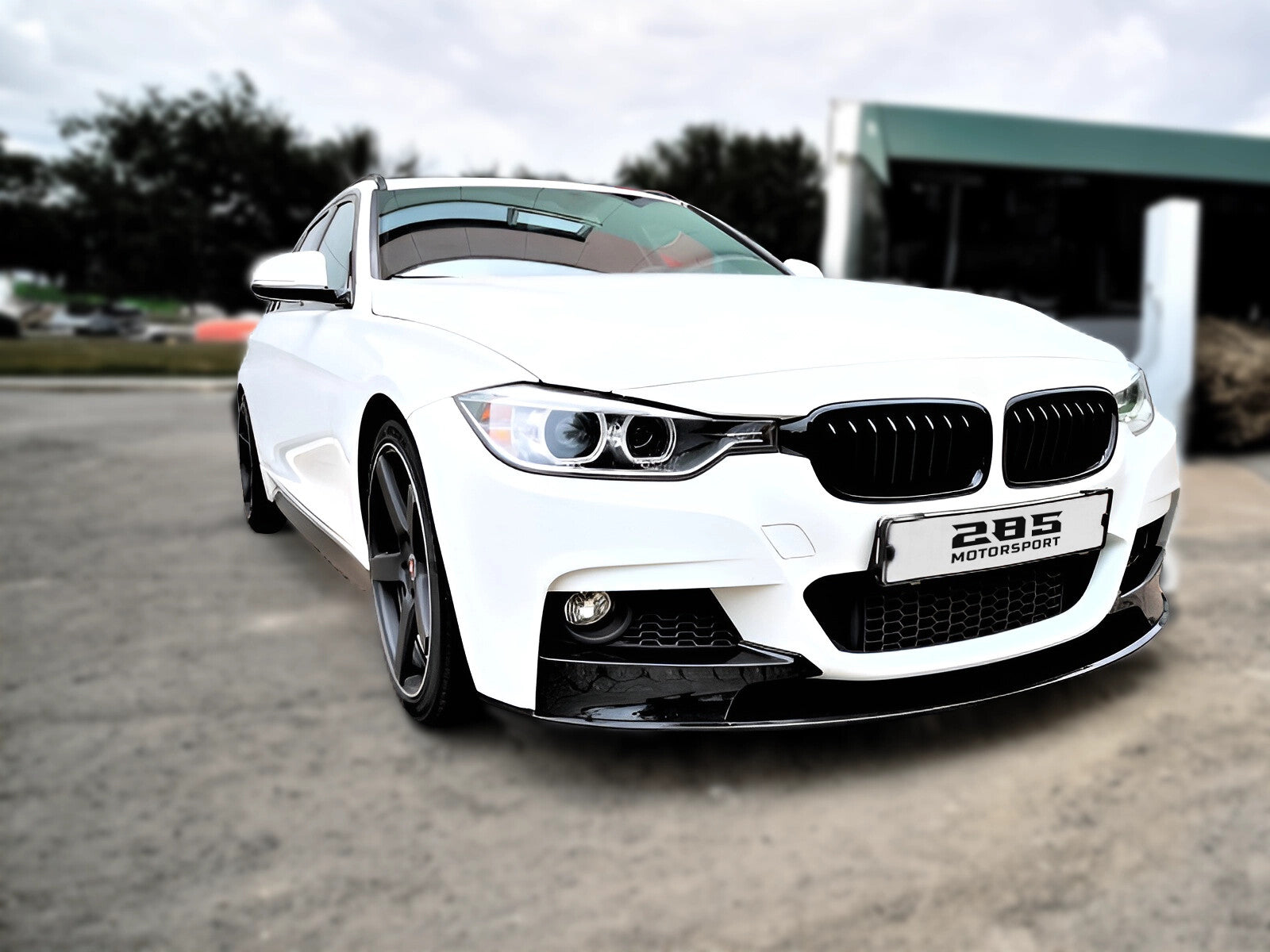 M Style Front Lip Splitter - 2012-2019 BMW 3 Series F30 & M3 F80 Sedan Position 5